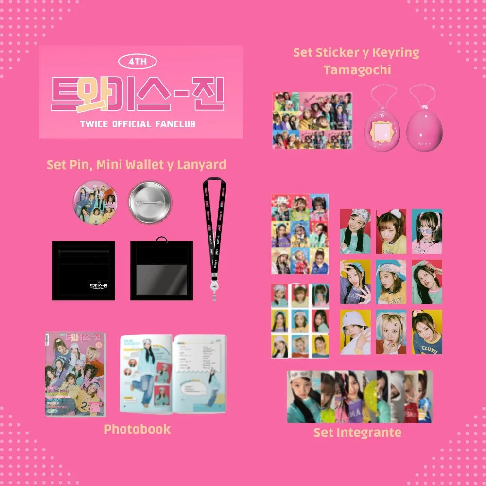 SET INTEGRANTE - ONCE 4TH GENERATION MERCH