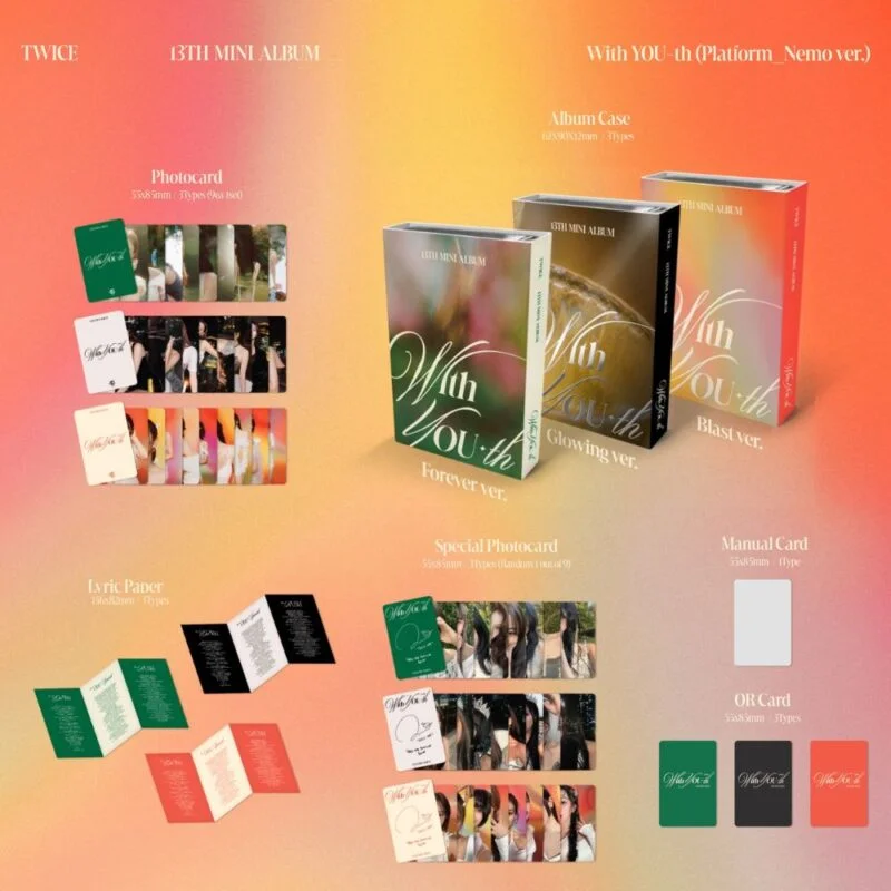 TWICE 13th Mini Álbum "With You-th" Plataform Nemo Ver. - Image 2