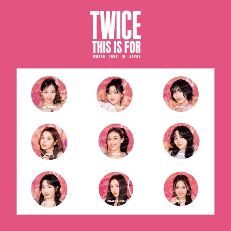 TWICE THIS IS FOR TOUR JAPAN MERCH (PHOTO BADGE)