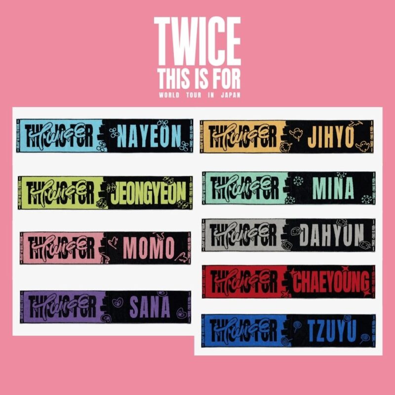 TWICE THIS IS FOR TOUR JAPAN MERCH (MUFFLER TOALLA)