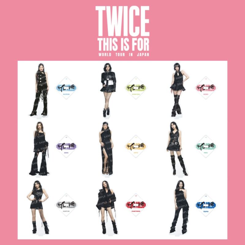 TWICE THIS IS FOR TOUR JAPAN MERCH (STAND ACRÍLICO)