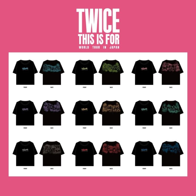 TWICE THIS IS FOR TOUR JAPAN MERCH (T-SHIRT)